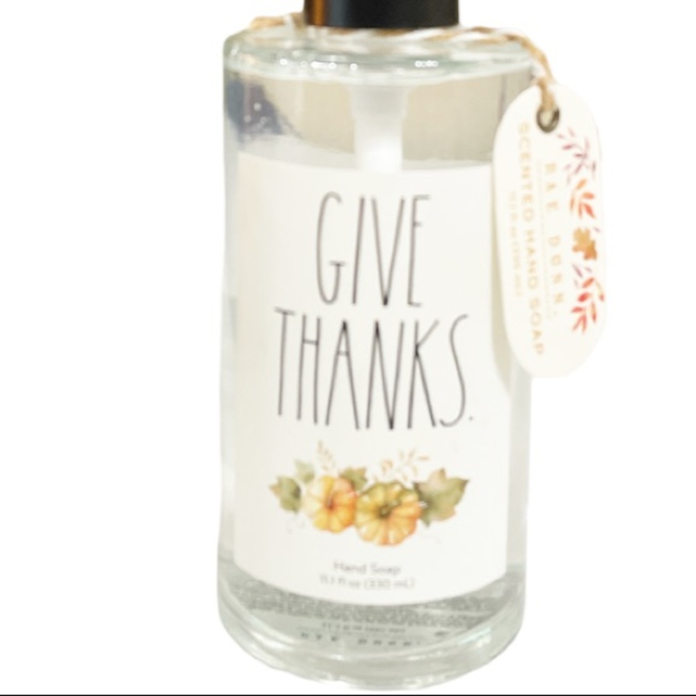 NWT Rae Dunn GIVE THANKS Scented Hand Soap π π¦ π - Picture 2 of 6